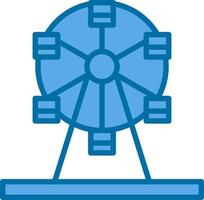 Ferris Wheel Vector Icon Design