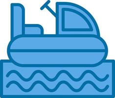 Bumper Boat Vector Icon Design