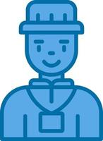 Tour Guide Man Vector Icon Design