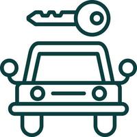 diseño de icono de vector de alquiler de coches