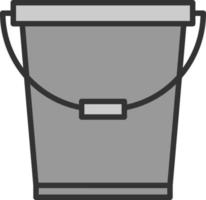 Bucket Vector Icon Design