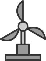 Windmill Vector Icon Design