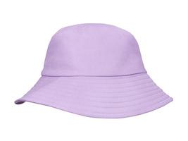 purple bucket hat isolated on white background photo