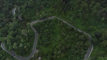 vista de ángulo alto de la carretera foto