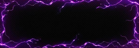 Abstract background with frame of lightnings vector