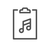 Music and controls related icon outline and linear vector. vector