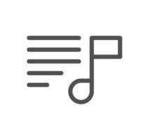 Music and controls related icon outline and linear vector. vector