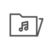 Music and controls related icon outline and linear vector. vector