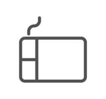 Electronic and device related icon outline and linear vector. vector