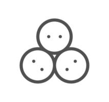 Electric and energy related icon outline and linear vector. vector