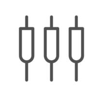 Computer and component related icon outline and linear vector. vector