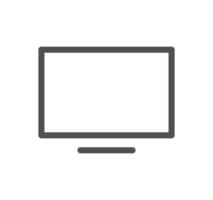 Computer and component related icon outline and linear vector. vector