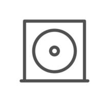 Computer and component related icon outline and linear vector. vector
