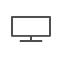 Computer and component related icon outline and linear vector. vector