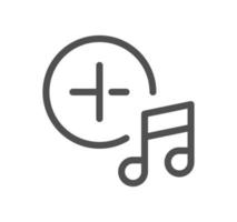 Music and controls related icon outline and linear vector. vector