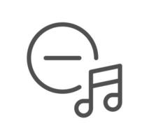 Music and controls related icon outline and linear vector. vector