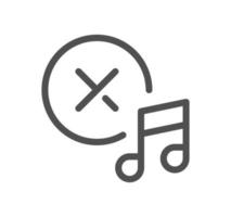 Music and controls related icon outline and linear vector. vector