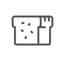Cooking and kitchen related icon outline and linear vector. vector