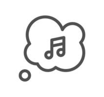 Music and controls related icon outline and linear vector. vector