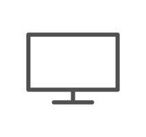 Electronic and device related icon outline and linear vector. vector