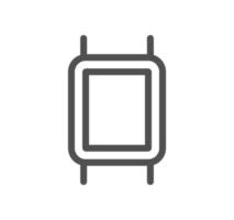 Electronic and device related icon outline and linear vector. vector