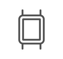 Electronic and device related icon outline and linear vector. vector