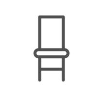 Furniture and household related icon outline and linear vector. vector