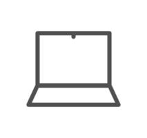 Computer and component related icon outline and linear vector. vector