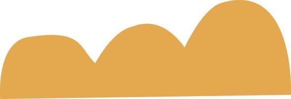 Mustard abstract shape illustration vector