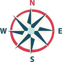 Nautical compass illustration vector