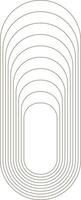 Monoline obtuse rectangle illustration vector