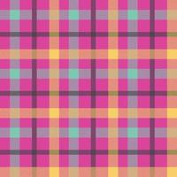 Tartan orange color seamless vector pattern