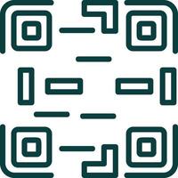 diseño de icono de vector de código qr