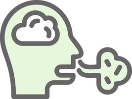 Inhale Vector Icon Design
