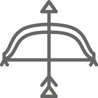 Bow ANd Arrow Vector Icon Design