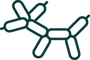 Balloon Dog Vector Icon Design