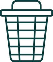 Trash Bin Vector Icon Design