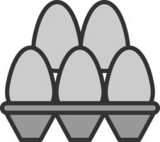 diseño de icono de vector de huevos