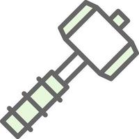 Thor Hammer Vector Icon Design