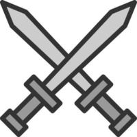 Swords Vector Icon Design