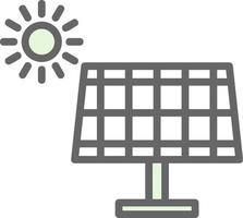 Solar Panel Vector Icon Design