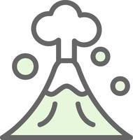 diseño de icono de vector de volcán