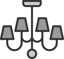 Chandelier Vector Icon Design