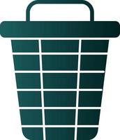 Trash Bin Vector Icon Design