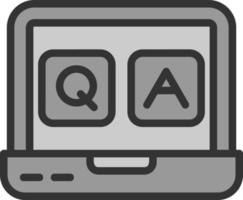 QA Vector Icon Design