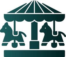 Merry Go Round Vector Icon Design