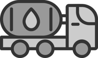 Oil Tanker Vector Icon Design