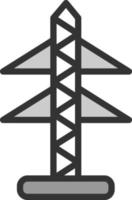 diseño de icono de vector de torre eléctrica