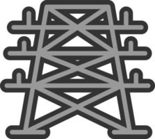 Electric Tower Vector Icon Design