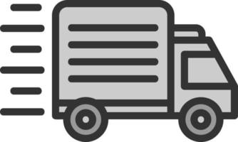 Delivery Truck Vector Icon Design